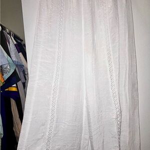 Elegant White Swim Cover Up Pants
